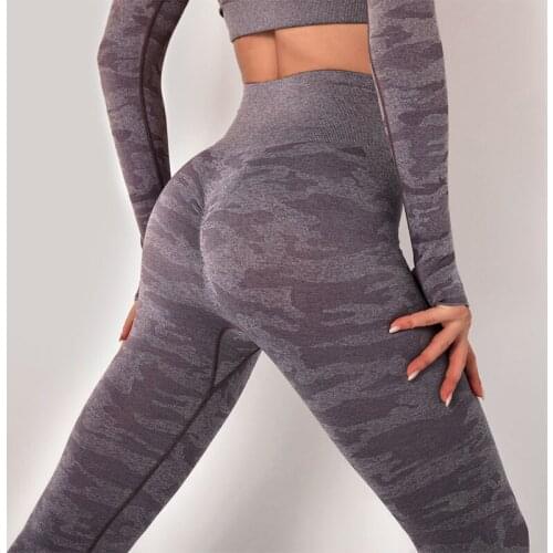 SALSPOR Yoga Leggings Women Sports Joggings High Waist Camouflage Sweatpants Fitness Push Up Bodybuilding Athletics Gym Legging