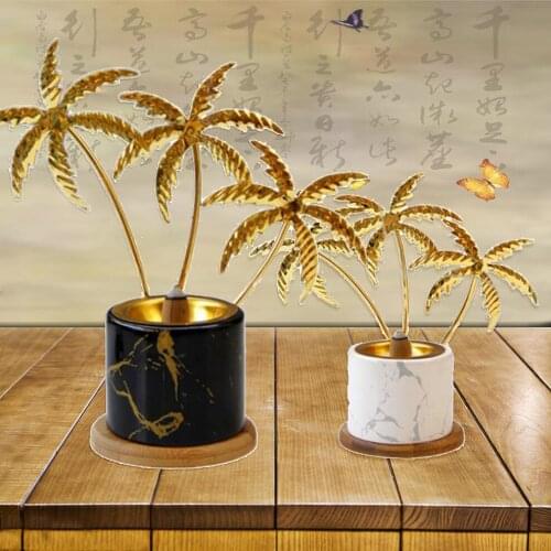 Metal Ceramic Incense Burner Middle East Arab Golden Aromatherapy Oven Nordic Golden Iron Censer Desktop Decoration