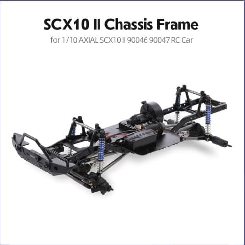 313mm Metal Wheelbase Chassis Frame with 540 35T Brushed Motor for 1/10 AXIAL SCX10 II 90046 90047 RC Crawler Climbing Car DIY