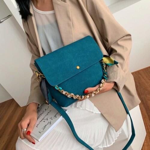 2021 New Womens Fashion Leather Simple Solid Handbag Small Shoulder Bags Crossbody Bags for Girls Versatile Solid color