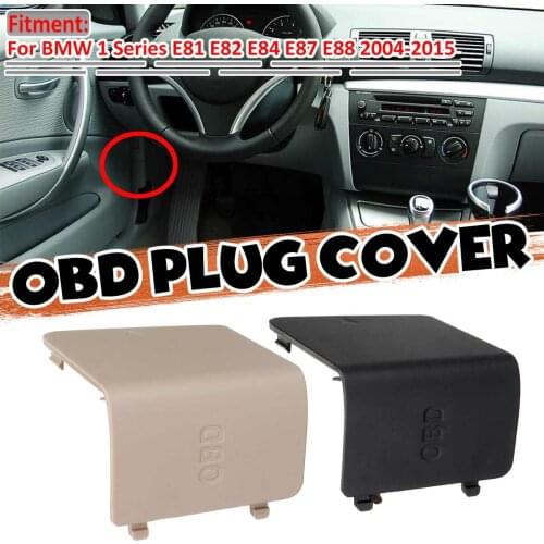 New E82 Car Front Interior OBD Plug Cover Trim Cap LHD For BMW 1 Series E81 E82 E84 E87 E88 2004-2015 51437144966 51439125298