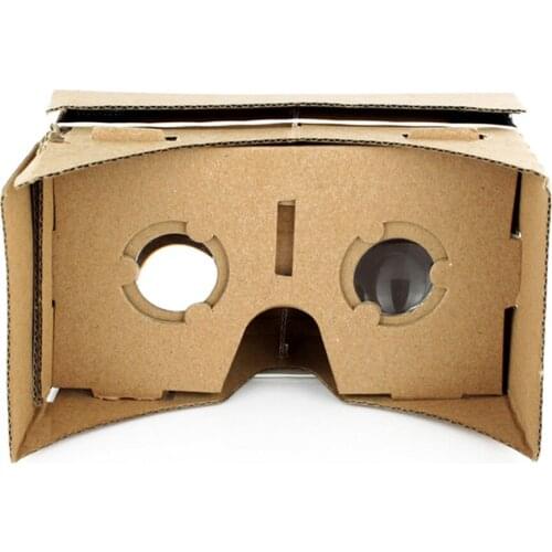 Ulter Clear DIY Cardboard 3D VR Virtual Reality Glasses For Smartphone High quality DIY Magnet Google Cardboards Glasses