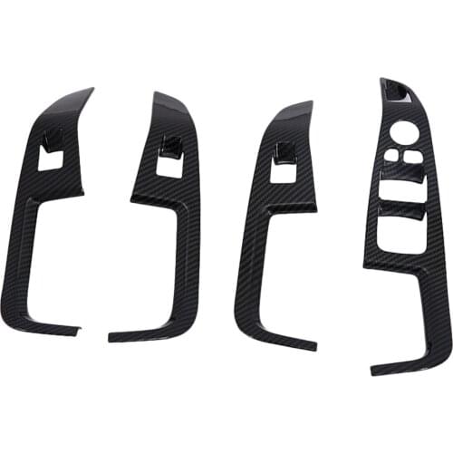 Fit For BMW X5 G05 2019 2020 Car Styling Carbon Fiber Inner Side Handle Cover Trim Frame Garnish Protector Accessories