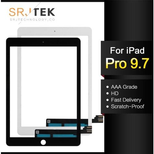 SRJTEK Touch Screen For iPad Pro 9.7 A1673 A1674 A1675 Touch Screen Digitizer Sensor Tablet PC Parts Glass Panel