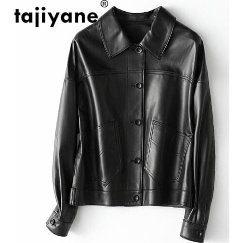 Jacket Women 100% Real Genuine Leather Jacket Women Sheepskin Coats Winter Jacket Woman Korean Motobiker Coat HQ19-ZJF1910A