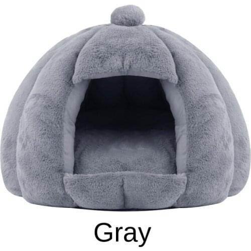 Winter Autumn Long Plush Dog Bed Kennel Warm Sleeping Semi-closed House Washable Pet Non-Slip Cushion Pet Supplies