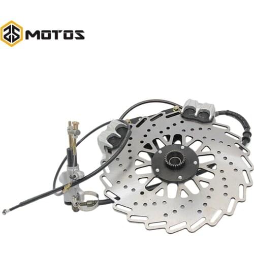 ZS Motos brake Modify 750cc Motor front and rear brake caliper Disc brake with cab side car case for Bmw R12 R71 ural K750 M-72