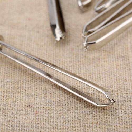 1/2pcs DIY Sewing Accessories Threader Self-Locking Tweezer Clip for Elastics Sewing Tools
