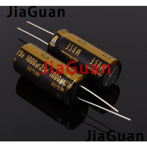 10PCS NEW Japan NICHICON MUSE KZ 25V1000UF 16X35.5MM audio filter capacitance 1000UF 25V Nichicon KZ 1000uF/25V 1000UF25V