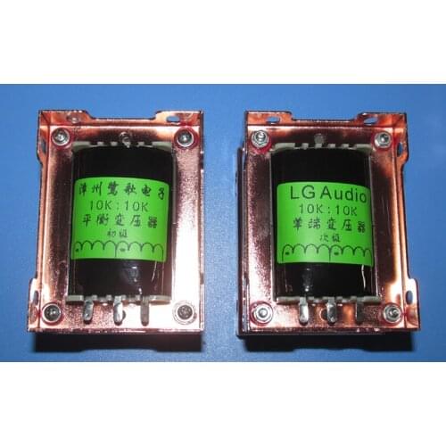 10K: 10K multi-purpose signal transformer, primary and secondary can pass DC 50MA, signal 1: 1, no voltage gain