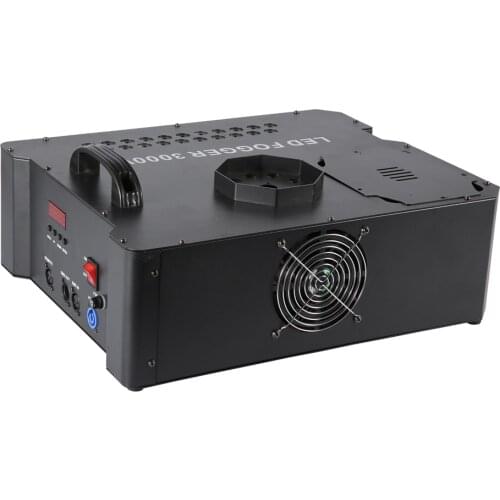 3000W LED Smoke Fog Machine Stage Effect Fogger Equipment DMX Wireless Control For Weddings Disco DJ Party ,30 RGB LED Lights