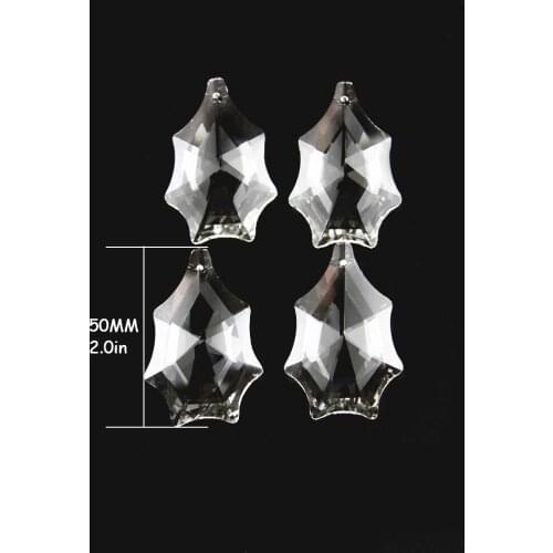 50MM/63MM/76MM Clear Spider Web Crystal Chandelier Prism Suncatcher Hanging Pendant For Party Christmas Decoration