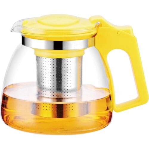 800ml glass tea pot kettle with 304 stainless steel infuser teapots for puer oolong black tea party heated container brewing