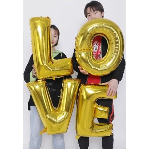 American font Balloons 16inch/32inch Happy Birthday Balloons Foil Letter Wedding Party Decoration Kids Baby Shower Air Balloon
