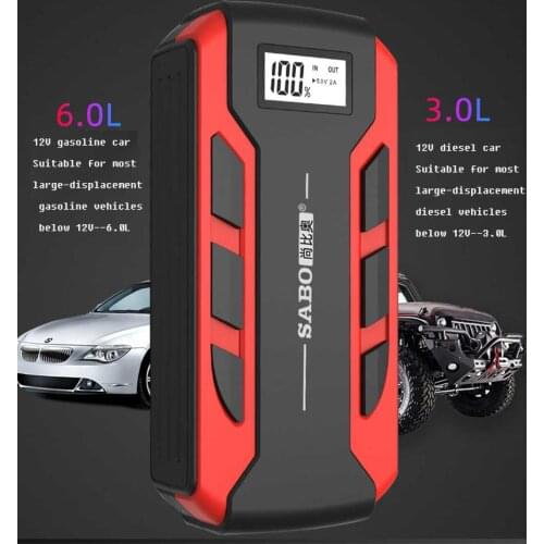 4 IN 1 Car Jump Starter Power Bank 20000mAh/1000A with air compressor Portable Emergency 12V Booster Car battery charger