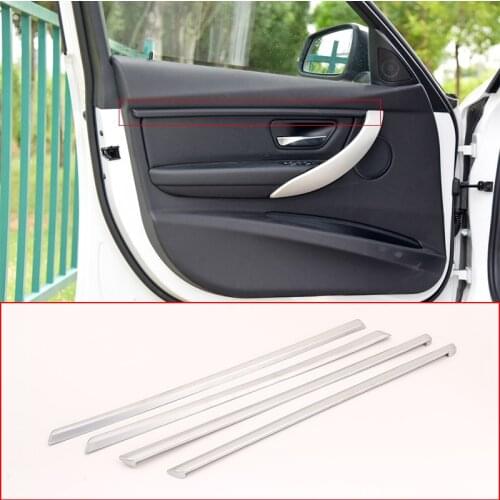 Car Accessories ABS Car Internal Door Trim 4 PCS For BMW 3 Series F30 2017-2019