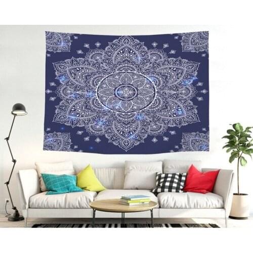 Large Mandala Indian Tapestry Wall Hanging Bohemian Beach Mat Polyester Thin Blanket Yoga Shawl Mat Blanket Dropshipping