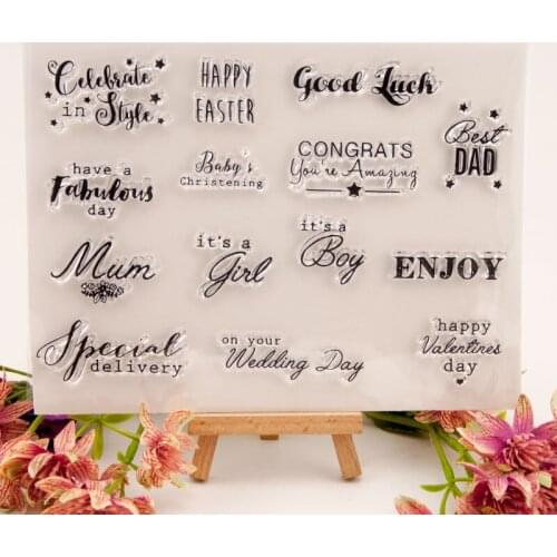 GOODLUCK Clear Stamp Or stamp for DIY Scrapbooking/Card Making/Kids Fun Decoration Supplies A2134