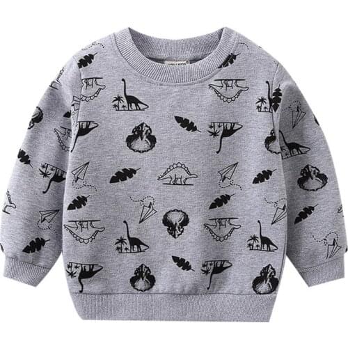 2020 Fashion Kids Sweatshirts Cotton 2-7Year Boys Clothing Print Long Sleeve Boys Clothes Streetwear Autumn Roupas de menino