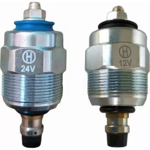 12V/24V Diesel Pump Flameout Solenoid Valve Electromagnetic Valve For ISUZU IVECO VE Pump