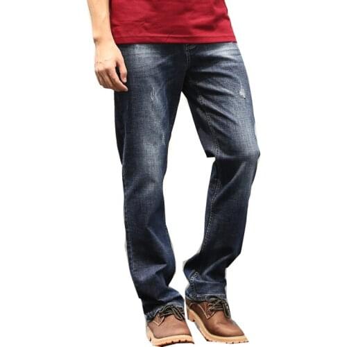 Spring and Autumn Mens Jeans Japan and South Korea Wide Leg Denim Pants Hee Loose Pants