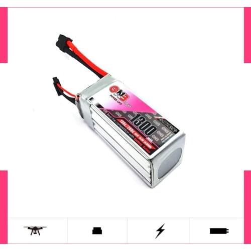 Gaoneng 1300mAh 5S1P 18.5V 130C/260C Fast Charge Lipo Battery with XT60 Plug for FPV Racing Drone Quadcopter Helicopter Parts