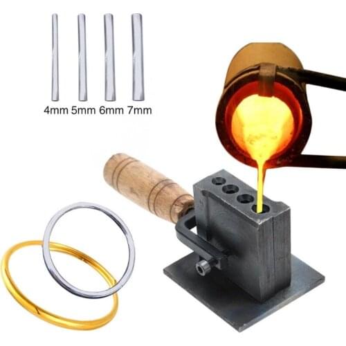 Gold Silver Casting Melting Graphite Ingot Mold Reversible Refining Jewelry Tool J60E