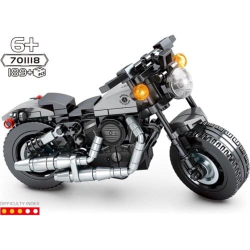 Hot motorcycle Technical building block Harl IRON 883 vehicle motor model steam bricks educational toys collection for gift