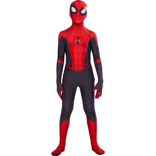 Iron Spider Cosplay Amazing Spider-boy Man Halloween Costume Peter Parker Zentai Suit Superhero Bodysuit For Kids Adult C39A66