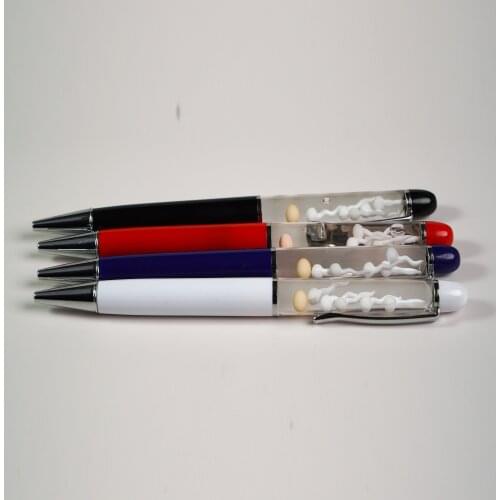 3D EGG SPERM FLOATER FLOATING WILL BE MOVED LEFT AND RIGHT WHEN YOU UP AND DOWN THE PEN FLOATING PEN