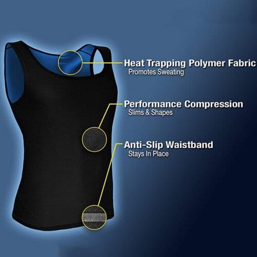 Men Neoprene Sweat Sauna Vest Body Shapers Vest Waist Trainer Slimming Vest Shapewear Waist Shaper Corset For Women