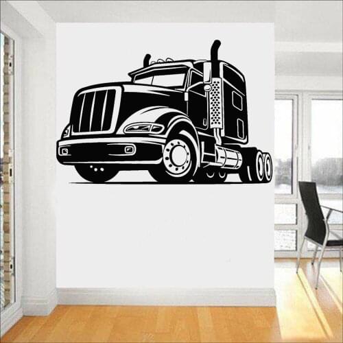 Car Wall Stickers Truck Garage Boys Room Home Decor Vehicle Machine Vinyl Wall Decal Fridge Tile Decorative Art Murals Z227