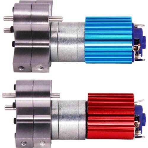 NEW Speed Change Gear Box Metal Gearbox with 370 Brush Motor Anodizing Treatment for Heatsink and Mount Base for WPL 1633 RC Car