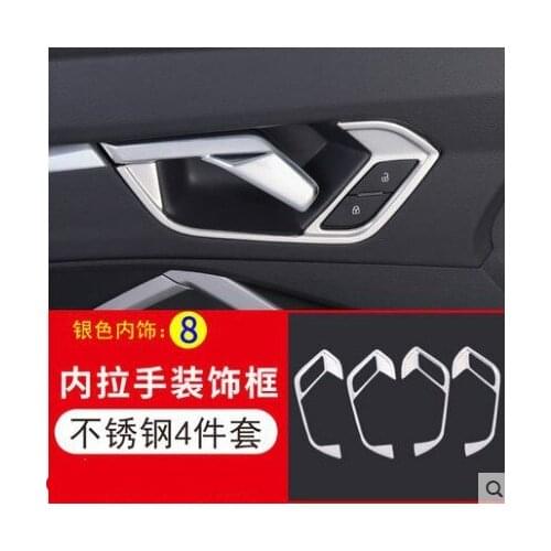 Fit for Audi 19 Q3 modified inner handle decorative frame panel interior trim patch