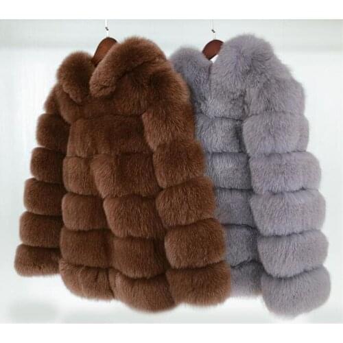 Luxury Winter Women Fox Fur Coat Genuine Fox Fur Soft Natural Fur Parka Overcoat Hooded Casual Outwear Top Coat Jacket Warm