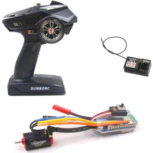 Leopard 1625 4300KV Sensored Brushless Inrunner Motor with 45A Sensored ESC Combo with Remote Controller for RC 1/24 1/28 car