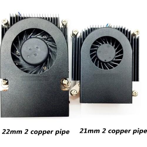 Ultra-thin 21mm all-in-one mini case 1151/1150 CPU side blowing turbo fan two hot copper tube gale radiator