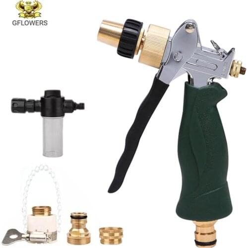 The New2021Zinc Alloy Garden Water Sprayers For Watering Lawn Spray Water Nozzle Car Washing Cleaning Sprinkle Tools Water Gun