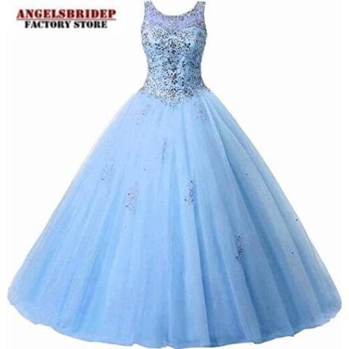 Vintage Sheer Neck Ball Gown Vestidos De Quinceanera Dresses Sweet 16 Formal Appliques Floor-Length Princess Celebrity Gowns