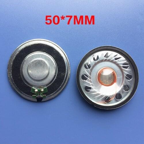 New waterproof sound speaker 8 ohms 1 watt 8R 1W speaker diameter 50MM 5cm thickness 7MM Loudspeaker