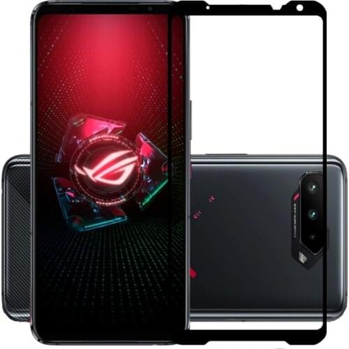 9D 9H Premium Tempered Glass Full Screen Protector Protective Film for Asus Rog Phone 5/Rog Phone 5 Pro/Rog Phone 5 Ultimate