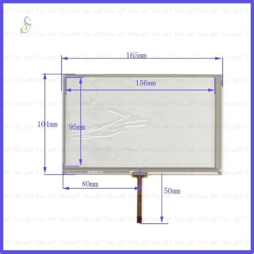ZhiYuSun HLD-TP-2099 165*104 7inch 4 wire TOUCH SCREEN width 165mm length104mm for gps glass touch panel this is compatible