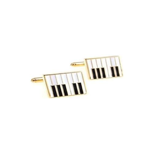 Gold Piano Cufflink Cuff Link 15 Pairs Wholesale Free Shipping