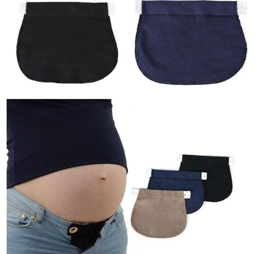 1 Pcs Adjustable Elastic Maternity Pregnancy Waistband Belt Waist Extender Clothing Pants For Pregnant Sewing Accessories