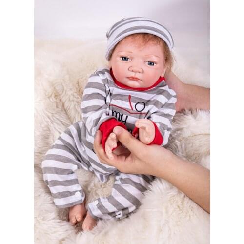 19''/48CM New arrival Handmade Silicone vinyl adorable Lifelike toddler Baby Bonecas girl kid bebe doll reborn menina de silicon