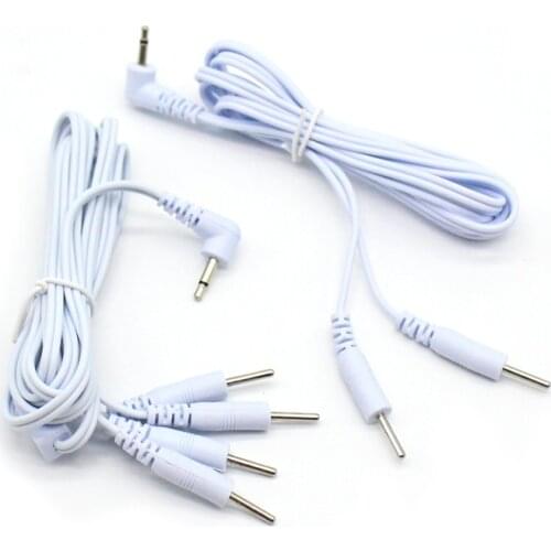 2 Pins & 4 Pins Head 2.5mm Plug Type Electrode Cable Line Wire For Tens Acupuncture Electrical Nerve Muscle Stimulator 2way 4way