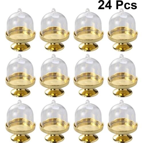 24pcs Plastic Candy Box Wedding Gift Boxes For Guests Tray Modeling Shape Candy Boxes Party Favors Candy Holders Gift Boxes