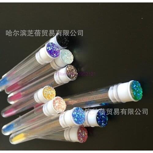 500pcs Eyelash Extender Disposable Eyebrow Brush Separate Tube Design Charming Diamond Bottom Mascara Stick new