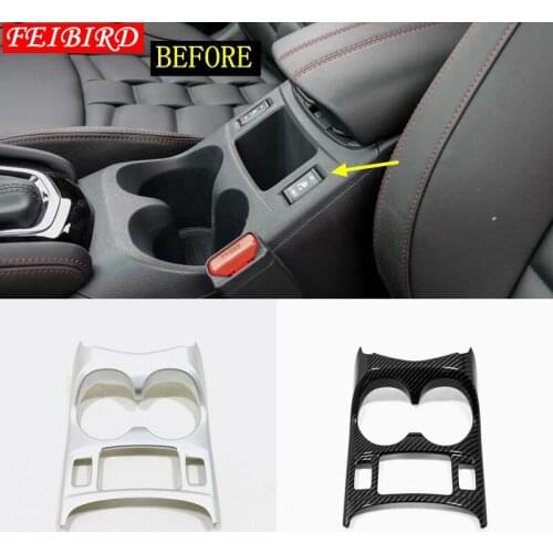 Auto Styling Console Central Front Water Cup Holder Trim ABS Fit For Nissan Qashqai J11 2014 2015 2016 2017 2018 2019