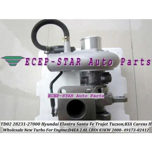 Free Ship 49173-02410 28231-27000 49173-02412 49173-02401 Turbo For KIA Carens For Hyundai Elantra Trajet Tucson Santa Fe D4EA 2